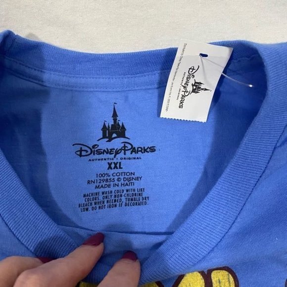 Disneyland Resort 55 Blue Retro Print T-Shirt NWT XXL - Picture 5 of 6